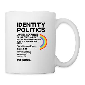 Identity Politics Pride Lgbtq Rainbow Transgender - Tasse - Weiß - Rechts