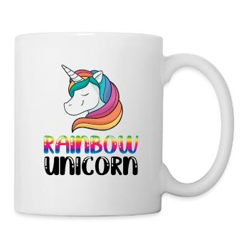 Rainbow Unicorn Bisexual Transgender Pride Rainbow - Tasse - Weiß - Rechts