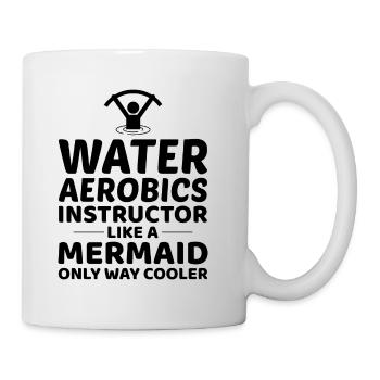Wassergymnastik Instruktor Meerjungfrau Aquatische Fitness - Tasse - Weiß - Rechts
