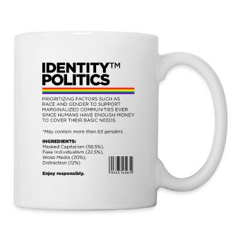 Identity Politics Pride Lgbtq Rainbow Transgender - Tasse - Weiß - Rechts