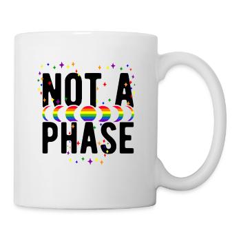 Not A Phase Gay Bisexual Pride Rainbow Lgbtq Diver - Tasse - Weiß - Rechts