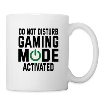 Do Not Disturb Gaming Mode Activated Video Game Pl - Tasse - Weiß - Rechts
