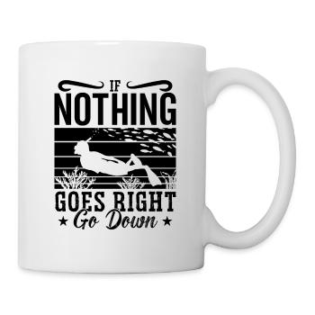 Apnoe Freitaucher Tauchen Freitauchen Geschenkidee - Tasse - Weiß - Rechts