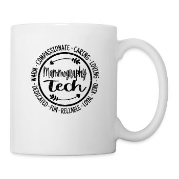 Technologie de mammographie - Mug blanc - blanc - Droite