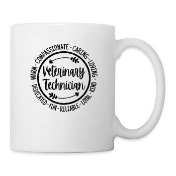 Technicien vétérinaire - Mug blanc - blanc - Droite