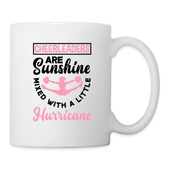 Cheerleaders Are Sunshine Mixed With A Little Hurr - Tasse - Weiß - Rechts