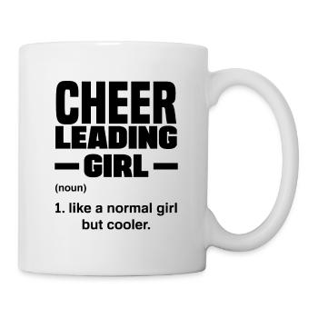 Cheerleading Girl Noun Defintion Cheerleader Cheer - Tasse - Weiß - Rechts
