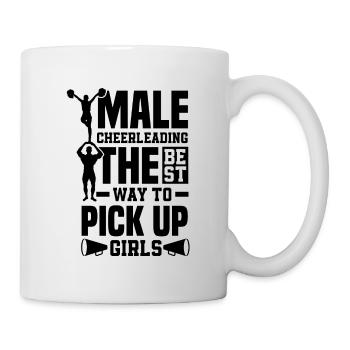 Male Cheerleading The Best Way To Pick Up Girls Sp - Tasse - Weiß - Rechts