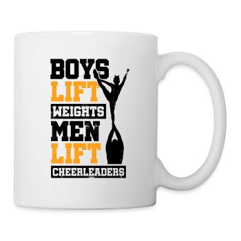 Boys Lift Weights Men Lift Cheerleaders Gymnast Ch - Tasse - Weiß - Rechts