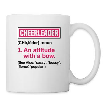 Cheerleader An Attitude With A Bow Cheerleader Che - Tasse - Weiß - Rechts