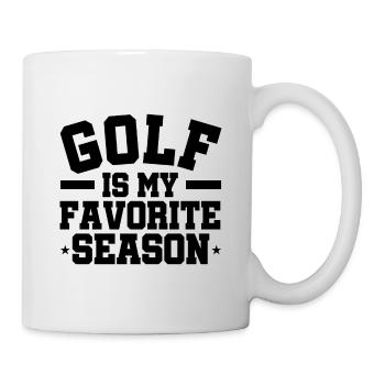 Golf Is My Favorite Season Golf Player Golfing Gol - Tasse - Weiß - Rechts