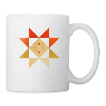 Retro Graphic Knitting Wool Quilting Stitching Sew - Tasse - Weiß - Rechts