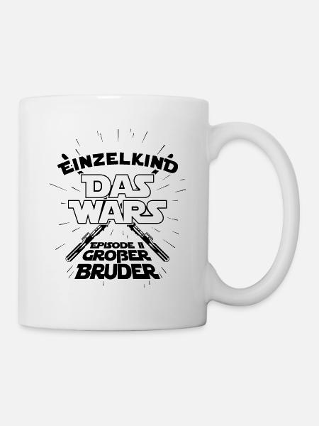 Einzelkind das wars Episode 2 Großer Bruder - Baby - Tasse - Weiß