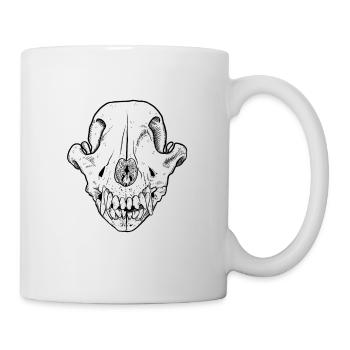 Crâne de chien Crâne de chien Crâne de chien - Mug blanc - blanc - Droite