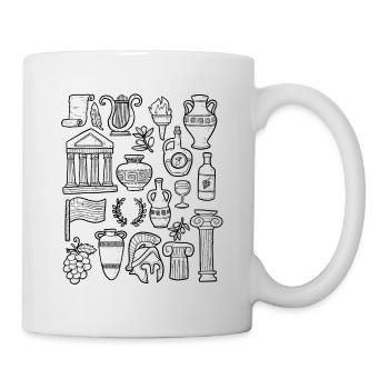 Grèce - Mug blanc - blanc - Droite