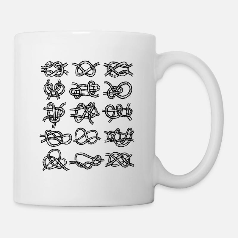 Seemannsknoten - Tasse - Weiß