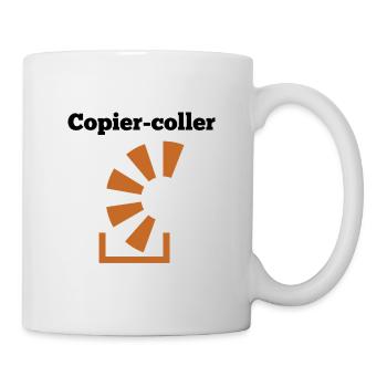 Copier Coller Programmer Software Developer Nerd G - Tasse - Weiß - Rechts