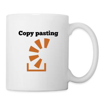Copy Pasting Programming Coder Software Developer - Tasse - Weiß - Rechts