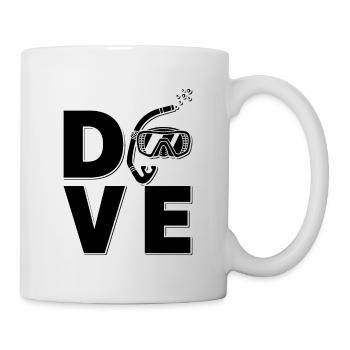 Freitaucher Freitauchen Apnoe Tauchen Geschenkidee - Tasse - Weiß - Rechts