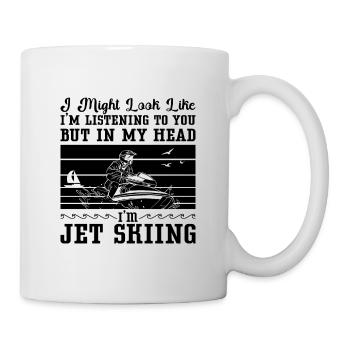 Jetski Wassersport Urlaub Meer Sommer Geschenkidee - Tasse - Weiß - Rechts