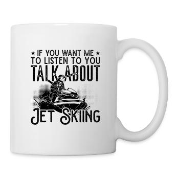 Jetski Urlaub Wassersport Meer Sommer Geschenkidee - Tasse - Weiß - Rechts