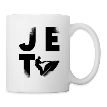 Jetski Wassersport Sommer Urlaub Cool Geschenkidee - Tasse - Weiß - Rechts