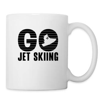 Jetski Sommer Wassersport Urlaub Cool Geschenkidee - Tasse - Weiß - Rechts