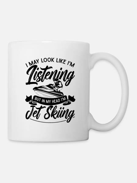 JetSki Holiday Summer Water Sports Cool Gift Idea - Mug - white