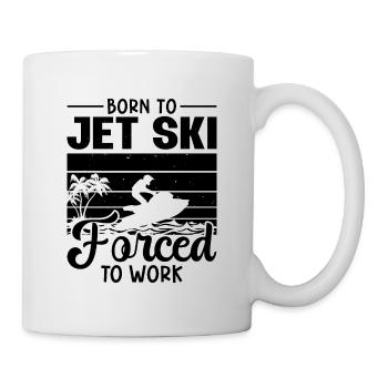 Jetski Sommer Cool Wassersport Urlaub Geschenkidee - Tasse - Weiß - Rechts