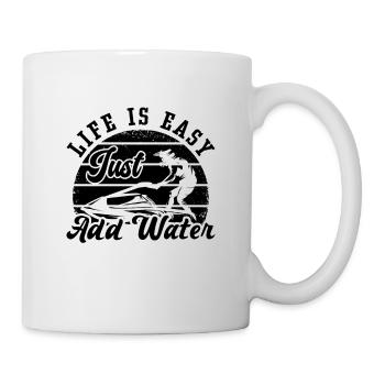 Jetski Wassersport Sommer Cool Urlaub Geschenkidee - Tasse - Weiß - Rechts