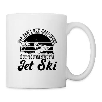 Jetski Wassersport Sommer Urlaub Cool Geschenkidee - Tasse - Weiß - Rechts