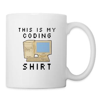 This Is My Coding Shirt Coder Programmer Computer - Tasse - Weiß - Rechts