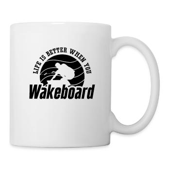 Wakeboard Wakeboarder Wakeboarding Idée Cadeau - Mug blanc - blanc - Droite