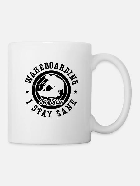 Wakeboard Wakeboarder Wakeboarden Geschenkidee - Tasse - Weiß