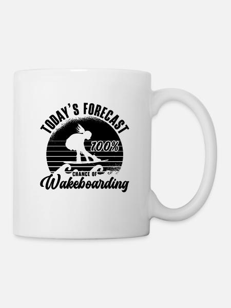 Wakeboard Wakeboarder Wakeboard Idée Cadeau - Mug blanc - blanc