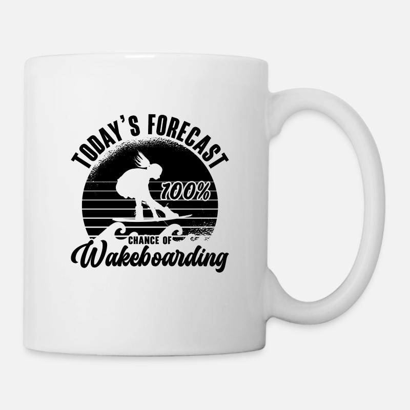 Wakeboard Wakeboarder Wakeboard Idée Cadeau - Mug blanc - blanc