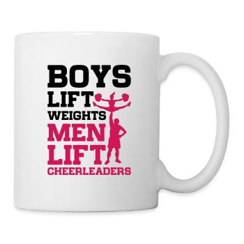 Boys Lift Weights Men Lift Cheerleaders Gymnast Ch - Tasse - Weiß - Rechts