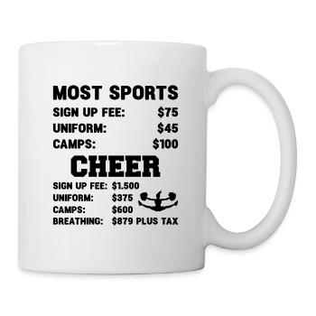 Most Sports Cheer Cheerleading Cheerdance Cheerlea - Tasse - Weiß - Rechts