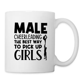 Male Cheerleading The Best Way To Pick Up Girls Sp - Tasse - Weiß - Rechts