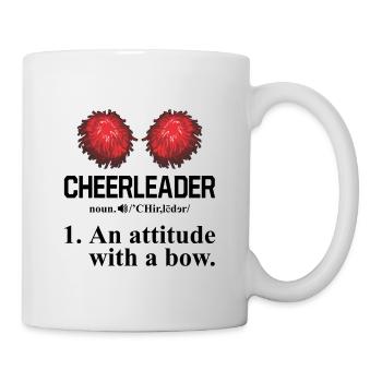 Cheerleader Noun Defintion Cheerleading Cheerdance - Tasse - Weiß - Rechts
