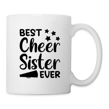 Best Cheer Sister Ever Cheerleading Cheerleader Da - Tasse - Weiß - Rechts