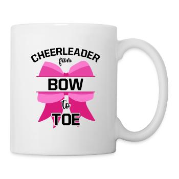 Cheerleader From Bow To Toe Cheerleading Cheerdanc - Tasse - Weiß - Rechts