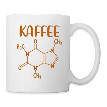 Coffein Kaffee Chemische Formel Kaffee Tasse - Tasse - Weiß - Rechts