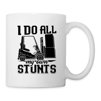 Staplerfahrer Lager Gabelstapler Geschenkidee - Tasse - Weiß - Rechts