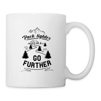 Pack Lighter Go Further Hiking Mountaineering Trek - Tasse - Weiß - Rechts
