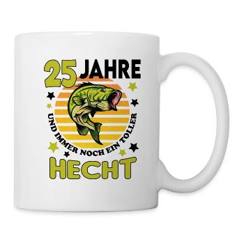 Geburtstag Toller Hecht Alter Jahre 25 - Tasse - Weiß - Rechts
