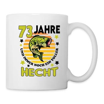Geburtstag Toller Hecht Alter Jahre 73 - Tasse - Weiß - Rechts