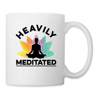 Heavily Meditated Meditate Meditation Relaxation B - Tasse - Weiß - Rechts