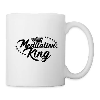 Meditation King Meditate Meditation Relaxation Nam - Tasse - Weiß - Rechts