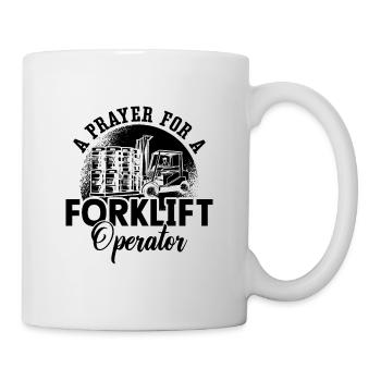 Conducteur de chariot élévateur Chariot élévateur à fourche Idée cadeau - Mug blanc - blanc - Droite